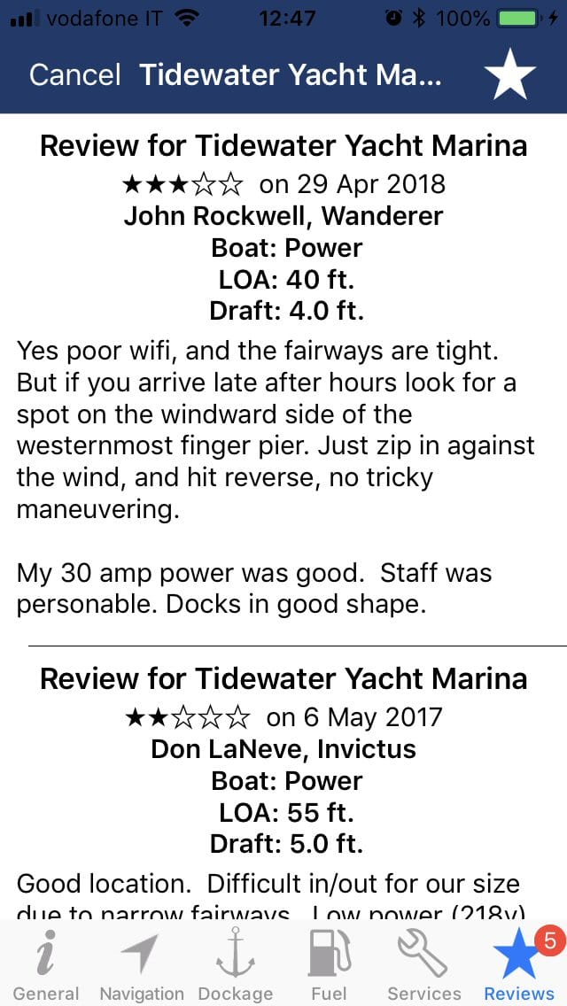 Waterway Guide Info