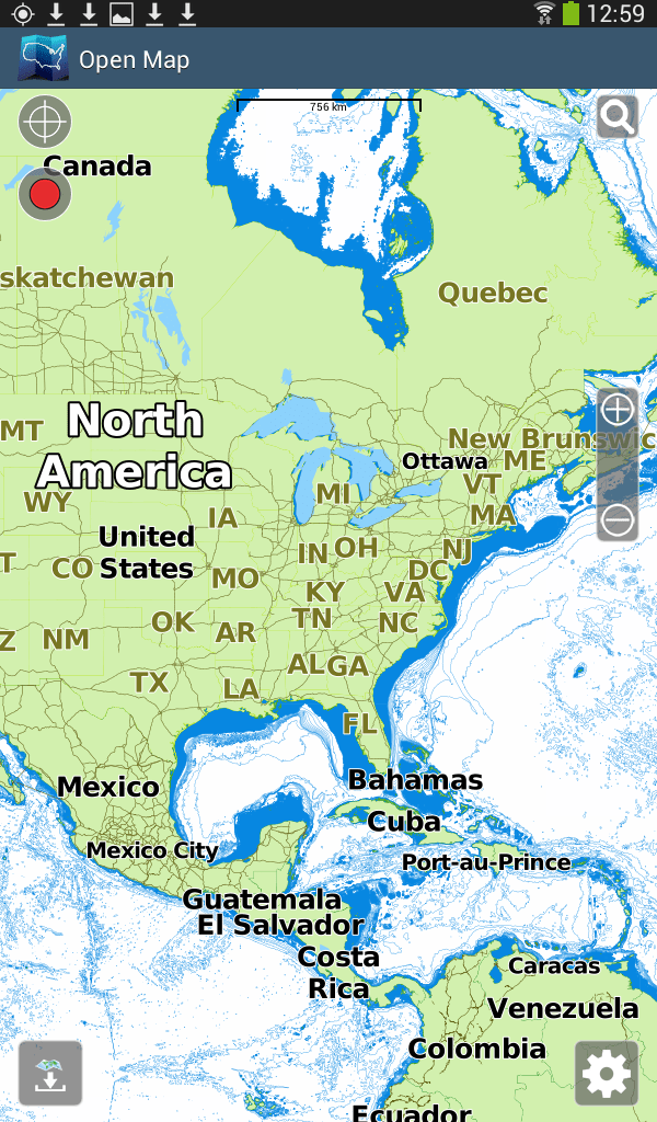 World Basemap USA
