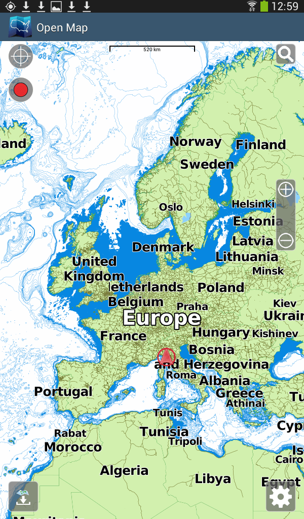 World Basemap Europe
