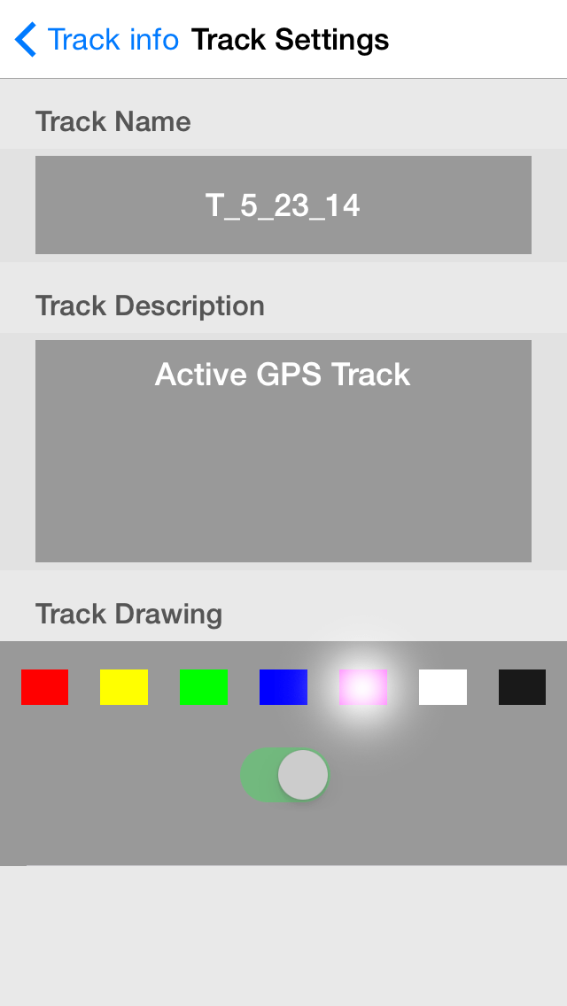 Track detail